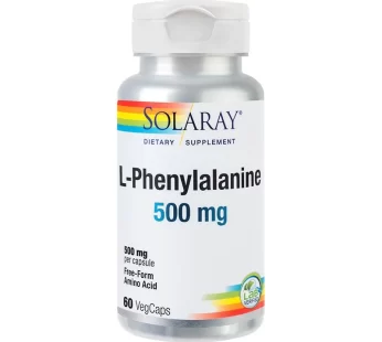 L-Phenylalanine 500mg, Solaray, 60 cps – Secom