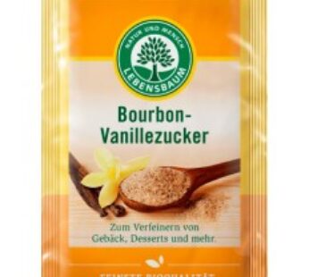 Zahar vanilat Bourbon bio, 4×8 g. LEBENSBAUM