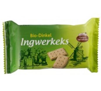 Biscuiti bio din grau spelta cu ghimbir, 125g LIEBHART’S
