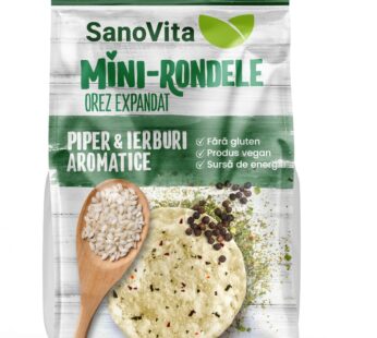 Mini-Rondele cu piper si ierburi mediteraneene, 45g – SanoVita