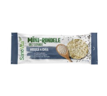 Mini-Rondele din orez cu hrisca si chia, 7.5g – SanoVita