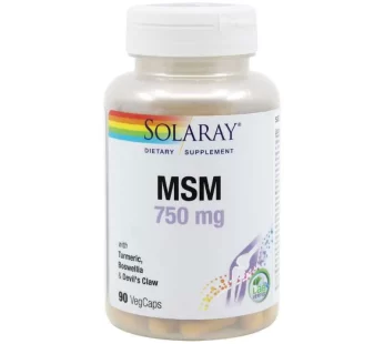 MSM 750mg, Solaray, 90 cps – Secom