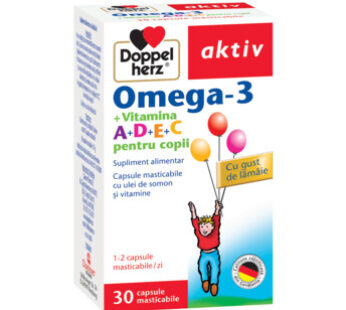 Doppelherz aktiv OMEGA-3 pentru Copii, 30 cpr. masticabile