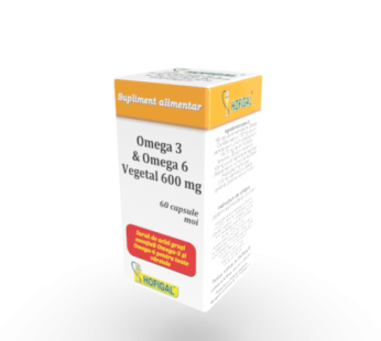 Omega 3 omega 6 vegetal 600mg, 60 cps. – Hofigal