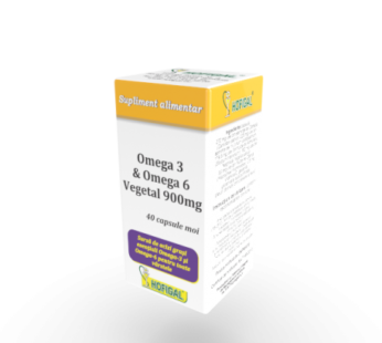Omega 3 omega 6 vegetal 900mg, 40 cps. – Hofigal