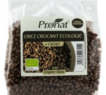 Orez expandat crocant cu cacao, bio 125 g