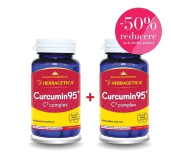 Pachet Curcumin95+ C3 Complex 60+60cps – Herbagetica