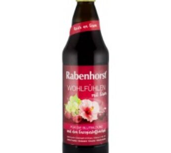 „Stare de bine” Suc din fructe cu flori de hibiscus si fier, 0.75L RABENHORST