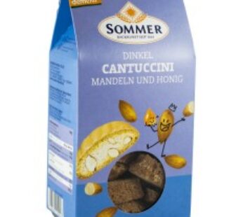 Cantuccini bio crocant din grau spelta cu migdale si miere, Demeter 150 g SOMMER