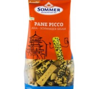 Panne Picco Asia cu susan negru – mini grisine bio din alac, orz si mei, Demeter 150 g SOMMER