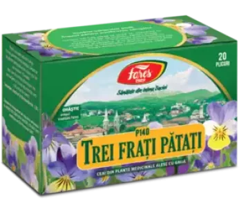 Trei frați pătați, iarbă, P140, ceai 20 plicuri – Fares