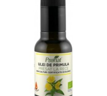 .Ulei BIO de primula (luminita de seara) presat la rece, 100 ml