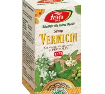 Vermicin cu miere şi propolis, D73, sirop 100ml – Fares