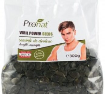 Viril Power Seeds – seminte de dovleac decojite, natur, 300g
