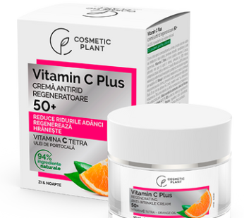Cremă antirid regeneratoare 50+ Vitamin C Plus, 50ml – Cosmetic Plant