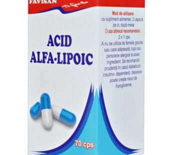 Acid alfa-lipoic, 70cps – Favisan