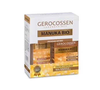 Caseta Cadou Manuka Bio – Crema antirid riduri profunde 55+ si Apa micelara – Gerocossen
