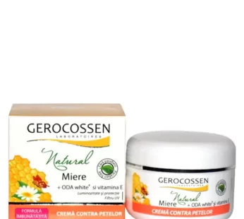 Crema contra petelor cu vitamina E – Natural Miere, 100 ml – Gerocossen