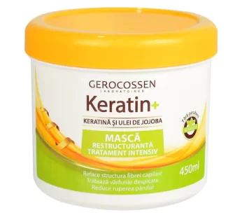 Masca tratament intensiv cu keratina si ulei de jojoba – Keratin+, 450 ml – Gerocossen