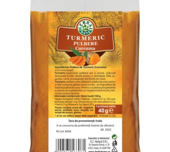 Turmeric (Curcuma) pulbere, 40g – Herbavit