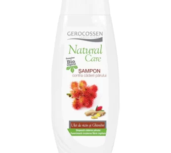 Sampon contra caderii parului cu ulei de ricin si ghimbir Natural Care, 400 ml – Gerocossen