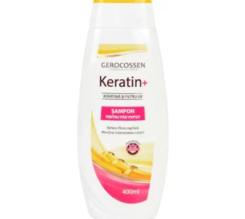 Sampon pentru par vopsit cu keratina si filtru UV – Keratin+, 400 ml – Gerocossen