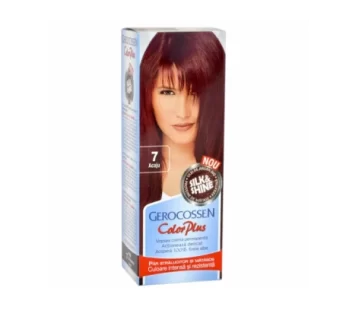 Vopsea de par Silk&Shine 7 Acaju – Color Plus 50g – Gerocossen