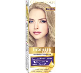 Vopsea de par permanenta Intensse Color 10.3 Blond Natural, 50 ml – Gerocossen