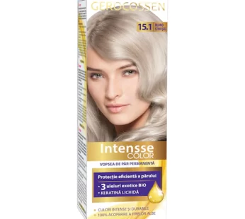 Vopsea de par permanenta Intensse Color 15.1 Blond Cenusiu, 50 ml – Gerocossen