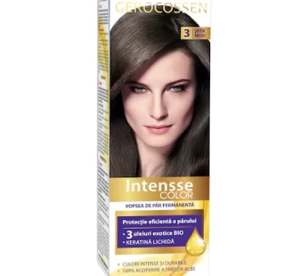 Vopsea de par permanenta Intensse Color 3 Saten Mediu, 50 ml – Gerocossen