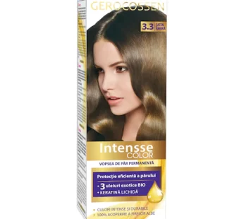 Vopsea de par permanenta Intensse Color 3.3 Saten Ambra, 50 ml – Gerocossen