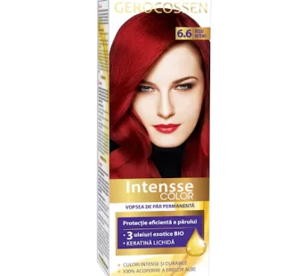 Vopsea de par permanenta Intensse Color 6.6 Rosu Intens, 50 ml – Gerocossen