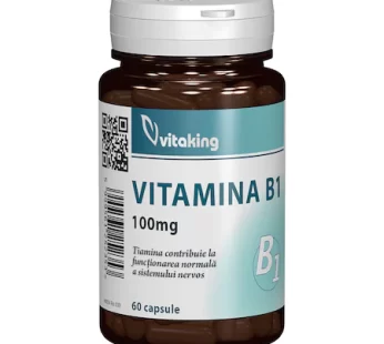 Tiamina Vitamina B1 100 mg, Vitaking, 60 cps