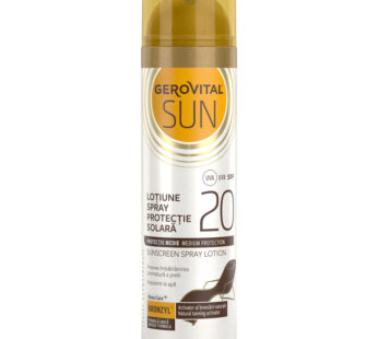 Loțiune Spray Protecție Solară SPF 20, 150ml – Gerovital Sun